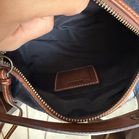 SOLD Coach Denim Mini Patchwork Bag - Picture 6 of 7